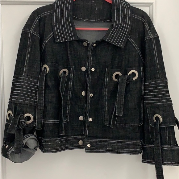 Oversized denim jacket - Picture 1 of 4